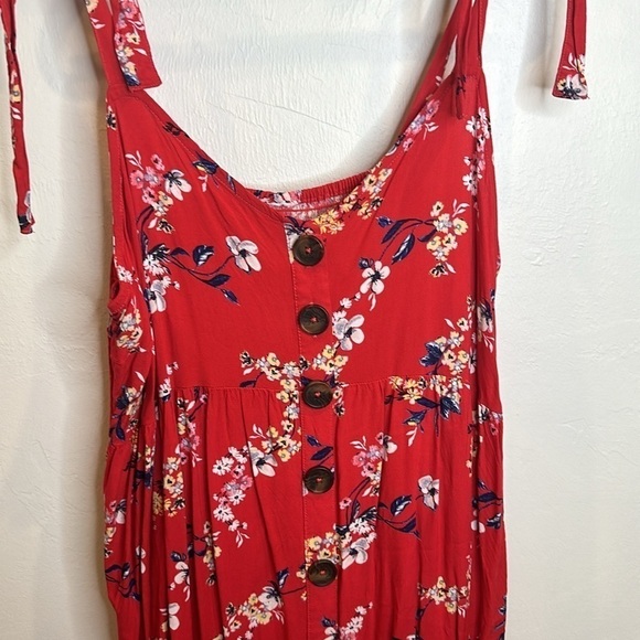 INGRID AND ISABEL RED FLORAL MATERNITY DRESS - Picture 7 of 11